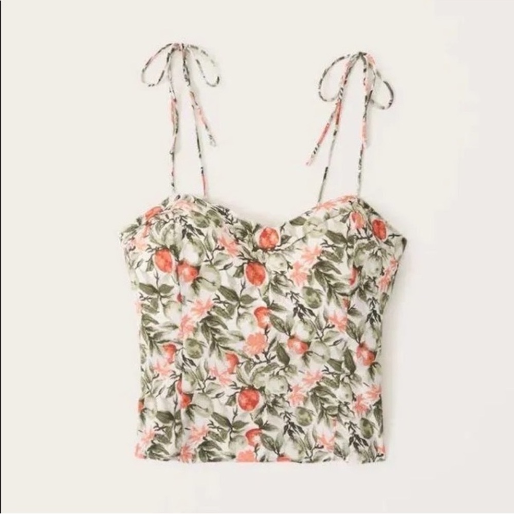 Abercrombie & Fitch Floral Camisole in Green and Pink